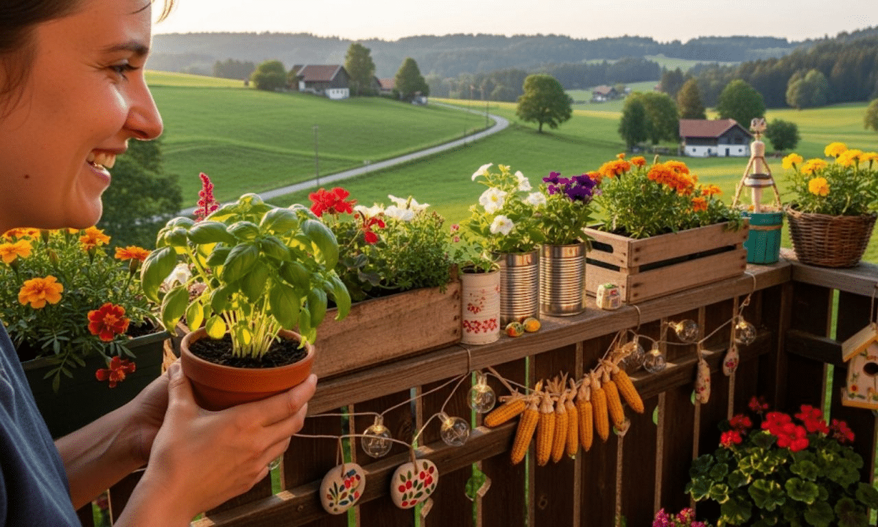 Voor €10 upgrade je je balkon met deze schilderachtige landelijke look