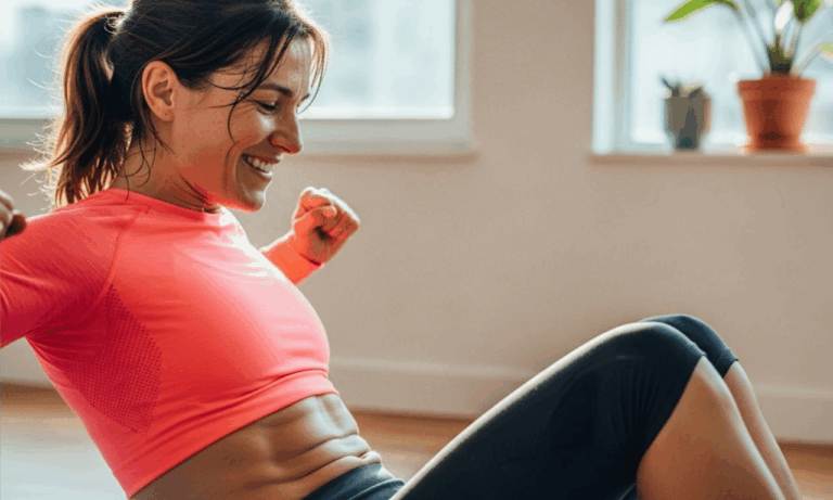 Korte crunch-sessie van 15 minuten die écht resultaat geeft